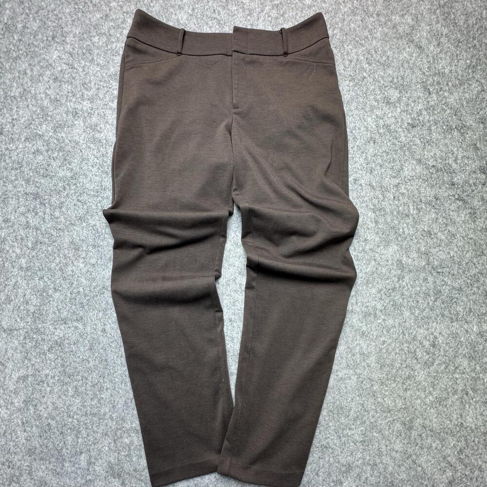 MICHAEL Michael Kors Dress Pants Womens 8 Brown Ponte Straight Leg Workwear